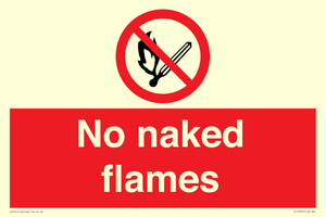 No naked flames